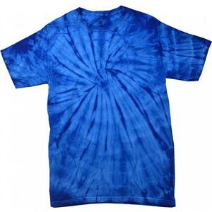 Colortone Adults Unisex Tonal Spider Shirt Sleeve T-Shirt / Spider Royal